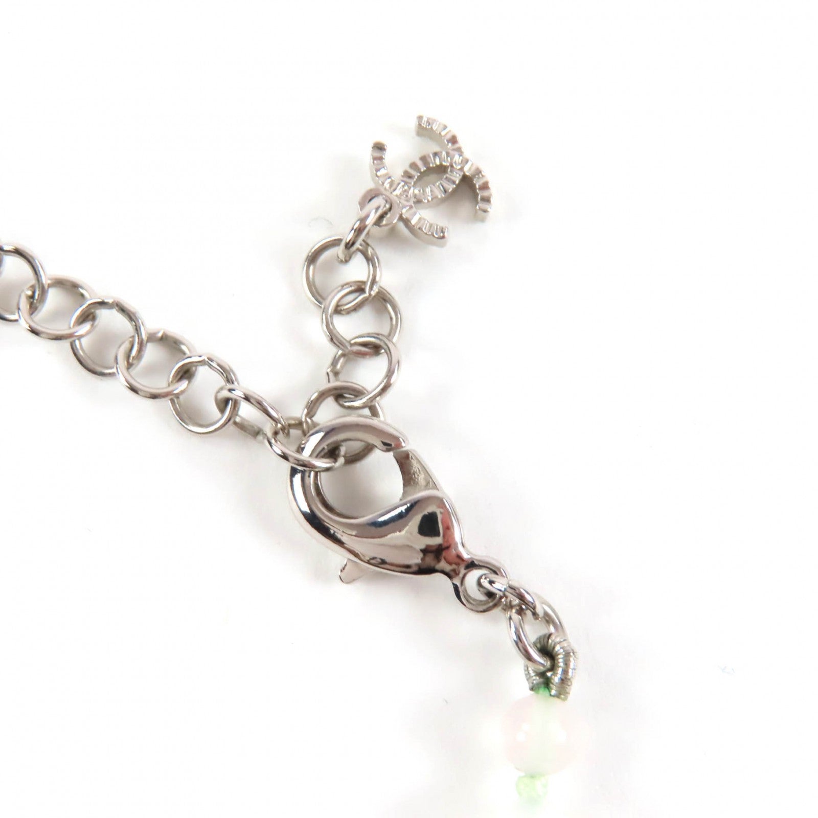 CHANEL white CC logo crystal women's accessory / シャネル レディース ホワイト CCロゴ クリスタル アクセサリー