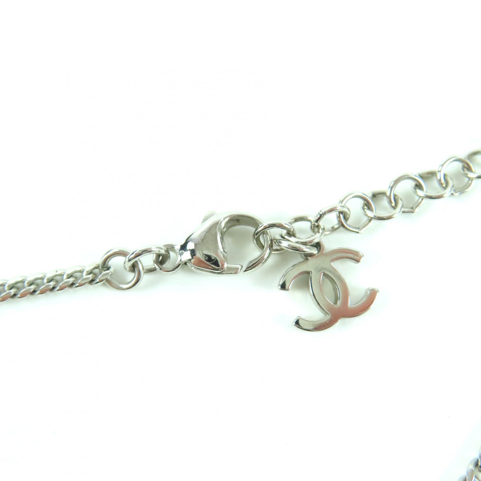 CHANEL silver CC logo pearl crystal women's accessory / シャネル レディース シルバー CCロゴ パール クリスタル アクセサリー