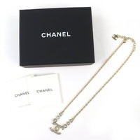 CHANEL gold CC logo chain crystal women's accessory / シャネル レディース ゴールド CCロゴ チェーン クリスタル アクセサリー