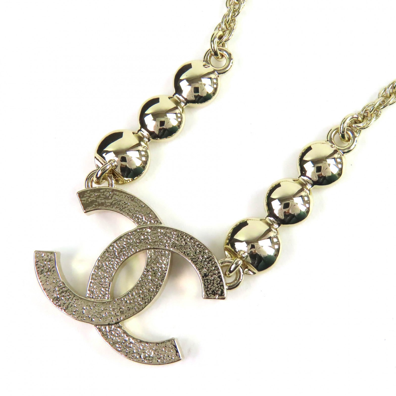 CHANEL gold CC logo chain crystal women's accessory / シャネル レディース ゴールド CCロゴ チェーン クリスタル アクセサリー