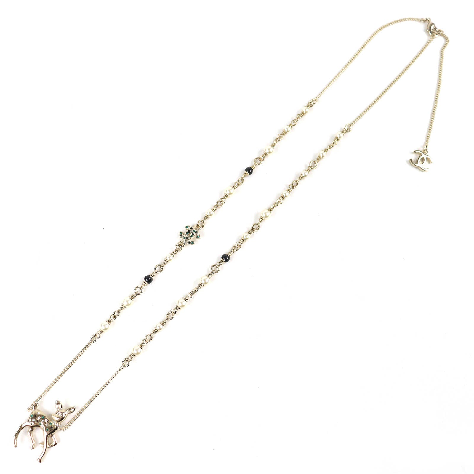 CHANEL gold CC logo pearl crystal women's accessory / シャネル レディース ゴールド CCロゴ パール クリスタル アクセサリー