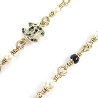 CHANEL gold CC logo pearl crystal women's accessory / シャネル レディース ゴールド CCロゴ パール クリスタル アクセサリー