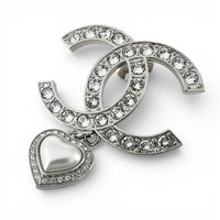 CHANEL silver CC logo crystal women's accessory / シャネル レディース シルバー CCロゴ クリスタル アクセサリー