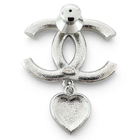 CHANEL silver CC logo crystal women's accessory / シャネル レディース シルバー CCロゴ クリスタル アクセサリー