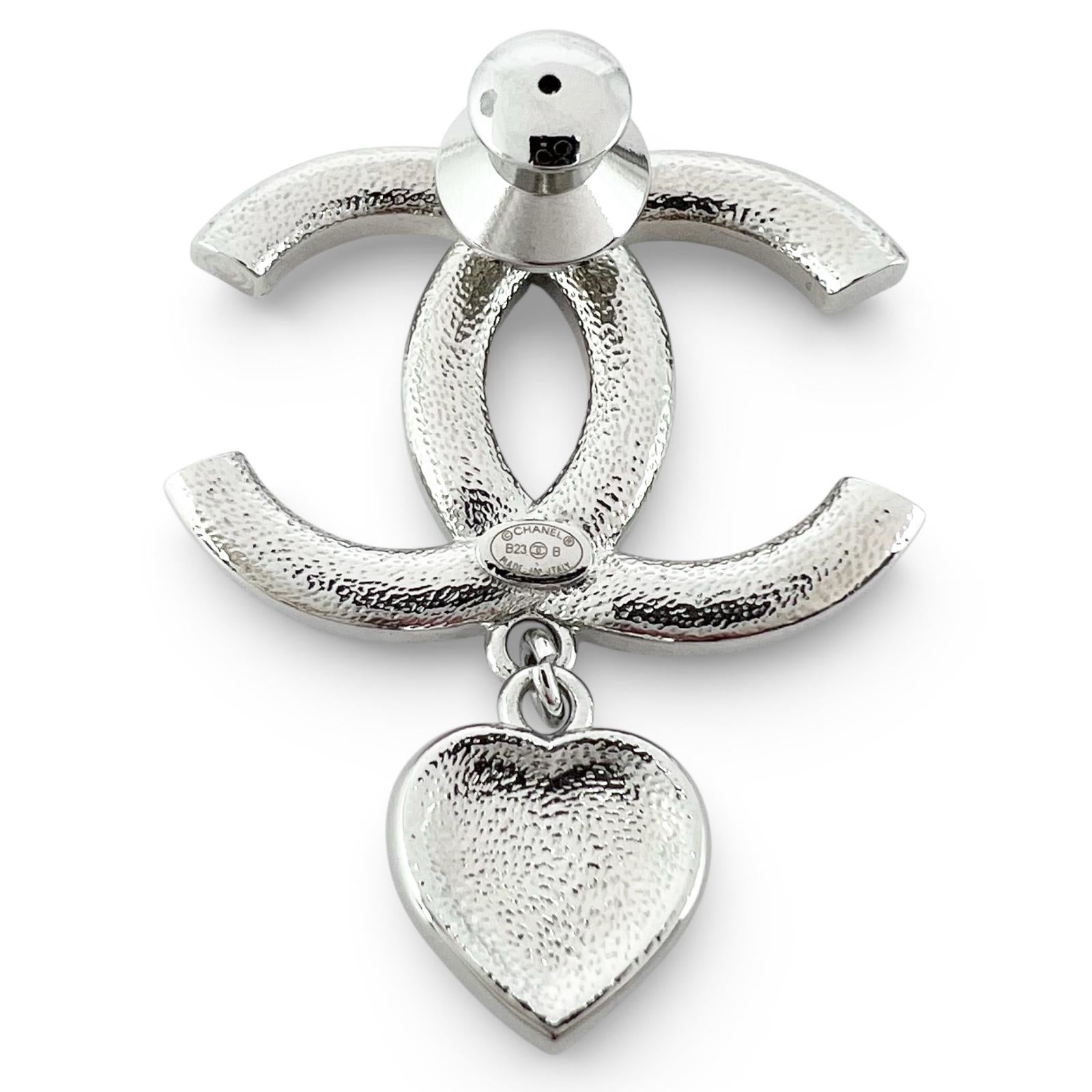 CHANEL silver CC logo crystal women's accessory / シャネル レディース シルバー CCロゴ クリスタル アクセサリー
