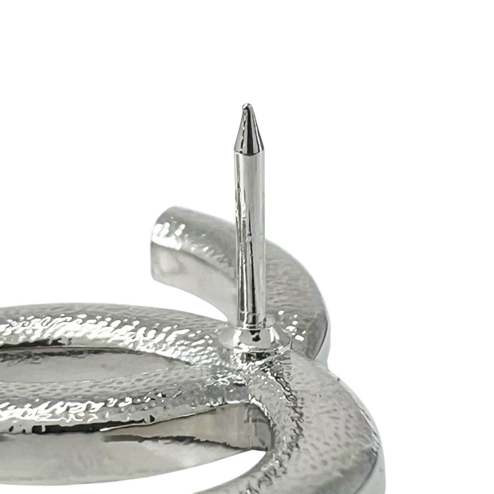 CHANEL silver CC logo crystal women's accessory / シャネル レディース シルバー CCロゴ クリスタル アクセサリー