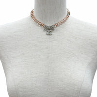 CHANEL pink CC logo crystal women's accessory / シャネル レディース ピンク CCロゴ クリスタル アクセサリー