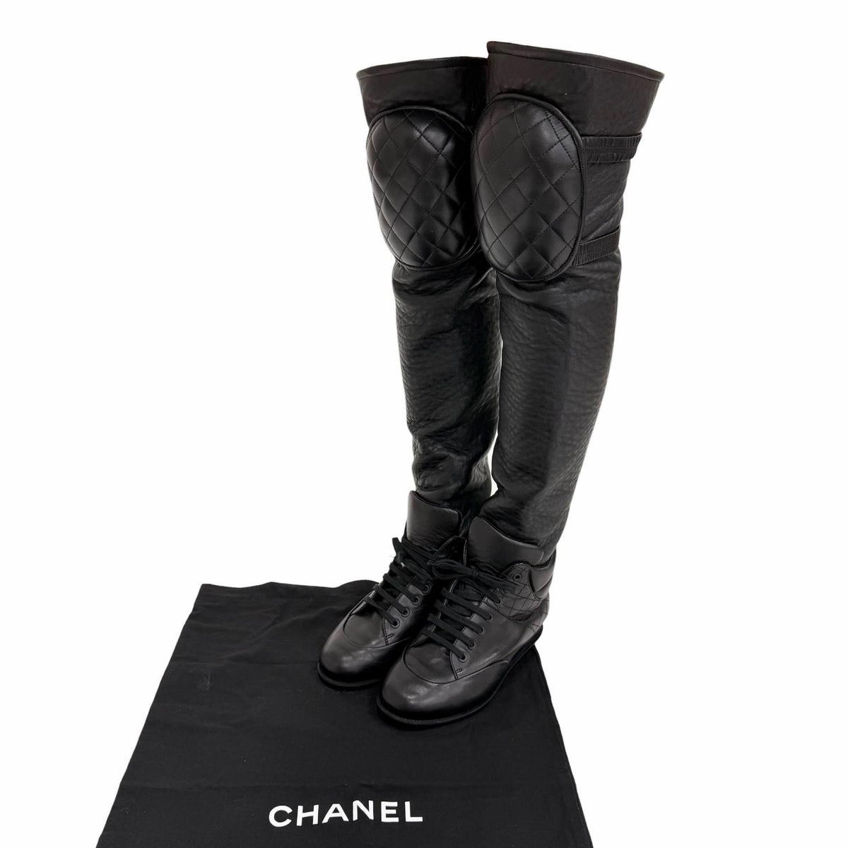 CHANEL ニーハイブーツ