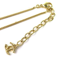 CHANEL gold CC logo crystal women's accessory / シャネル レディース ゴールド CCロゴ クリスタル アクセサリー