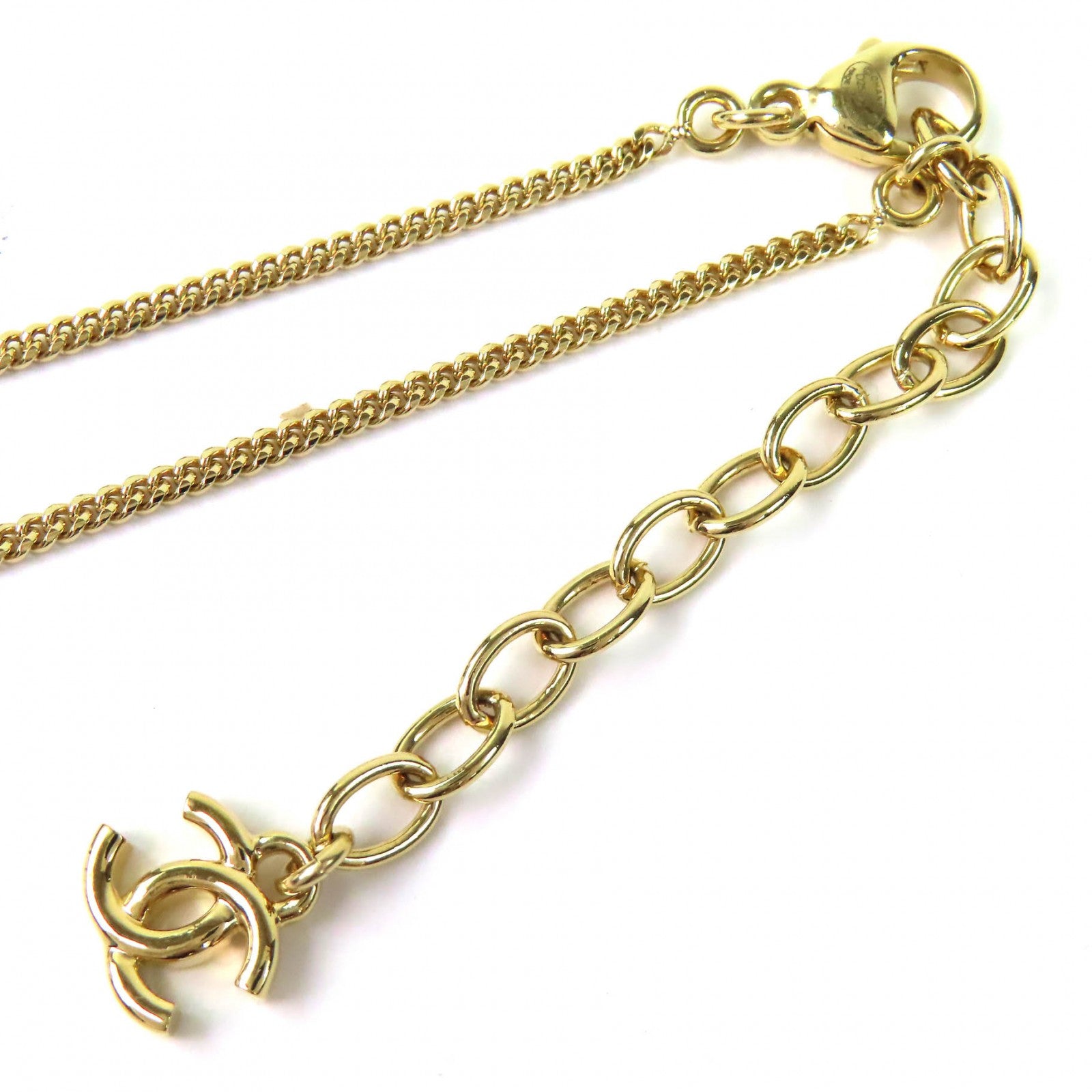 CHANEL gold CC logo crystal women's accessory / シャネル レディース ゴールド CCロゴ クリスタル アクセサリー
