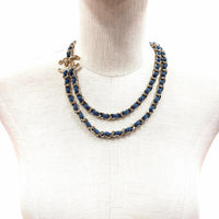 CHANEL blue CC logo chain women's accessory / シャネル レディース ブルー CCロゴ チェーン アクセサリー