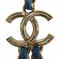 CHANEL blue CC logo chain women's accessory / シャネル レディース ブルー CCロゴ チェーン アクセサリー
