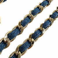 CHANEL blue CC logo chain women's accessory / シャネル レディース ブルー CCロゴ チェーン アクセサリー