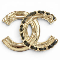 CHANEL gold CC logo leather pearl crystal women's accessory / シャネル レディース ゴールド CCロゴ レザー パール クリスタル アクセサリー