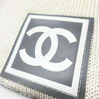 CHANEL grey knit CC logo women's accessory / シャネル レディース グレー ニット CCロゴ アクセサリー