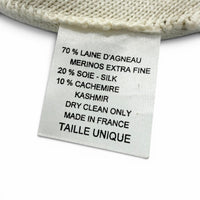 CHANEL grey knit CC logo women's accessory / シャネル レディース グレー ニット CCロゴ アクセサリー
