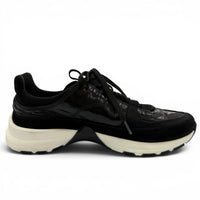 CHANEL Black Low cut sneakers Women COCO Mark Lace-up 06