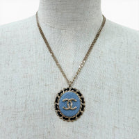 CHANEL Necklace Women COCO Mark Denim Design Chain 03