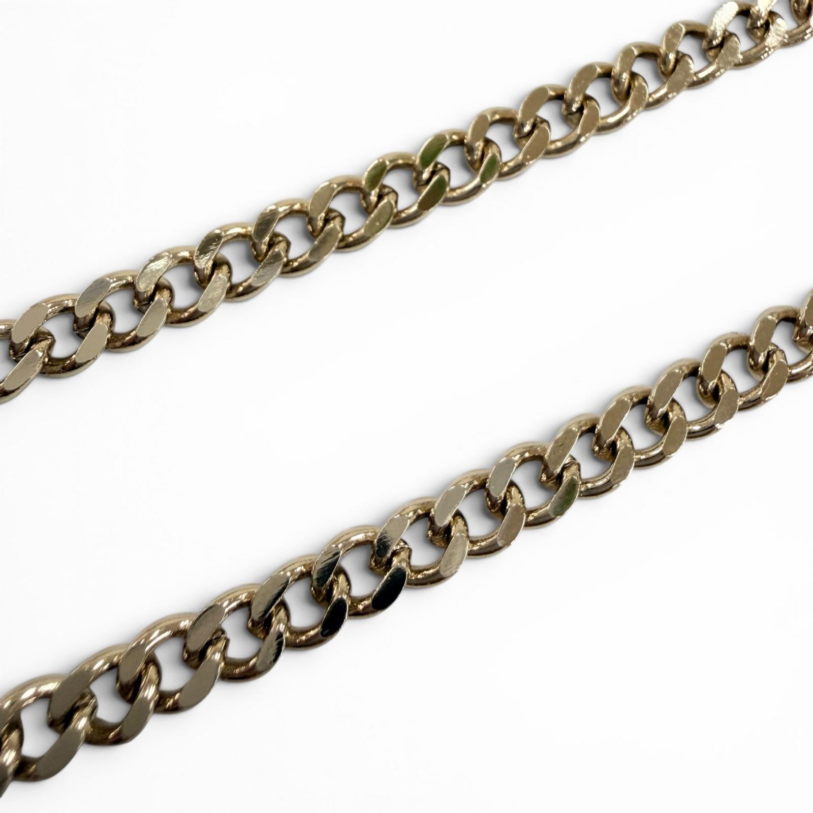 CHANEL Necklace Women COCO Mark Denim Design Chain 05