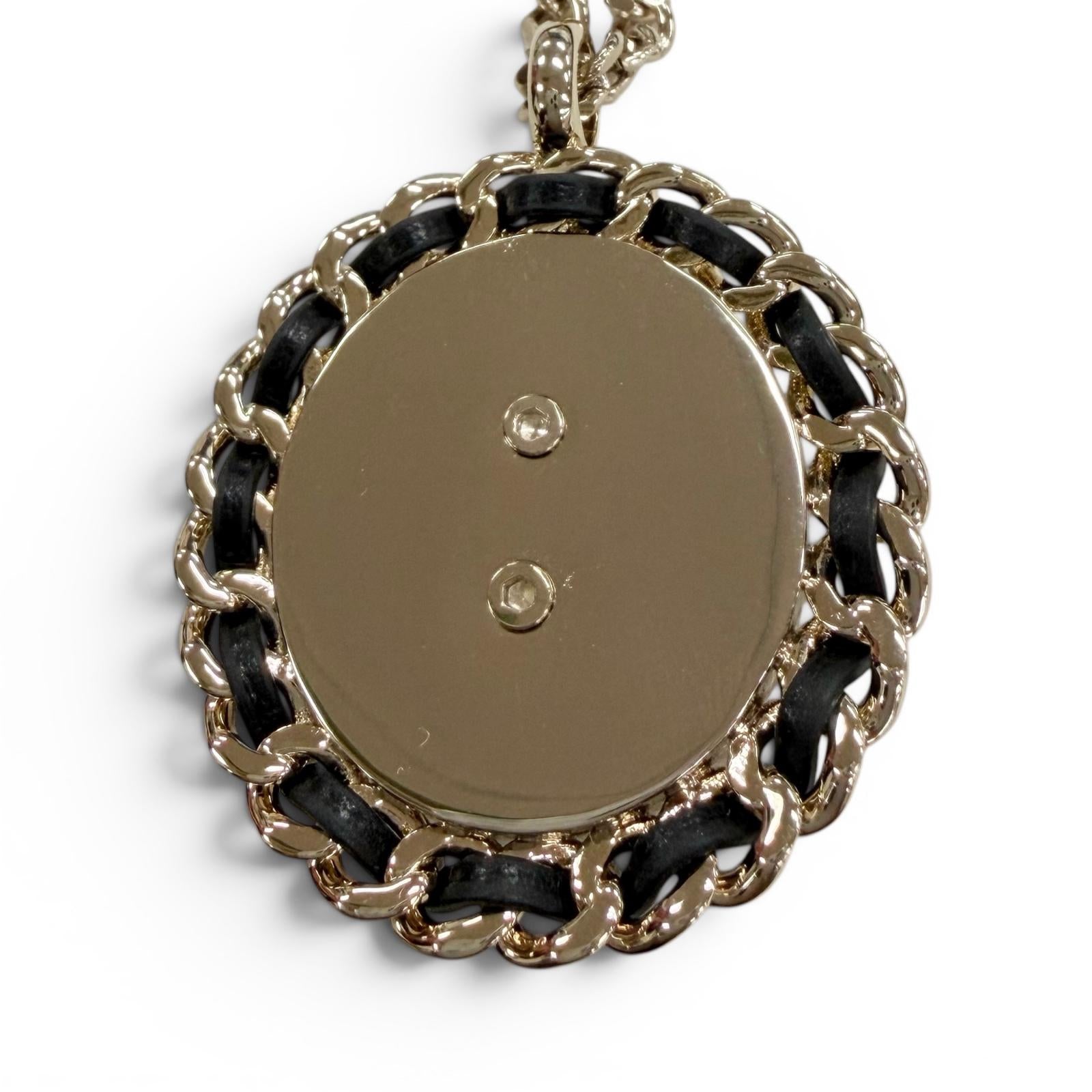 CHANEL Necklace Women COCO Mark Denim Design Chain 08