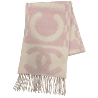 CHANEL Pink Women COCO Mark Logo Design Fringe 01