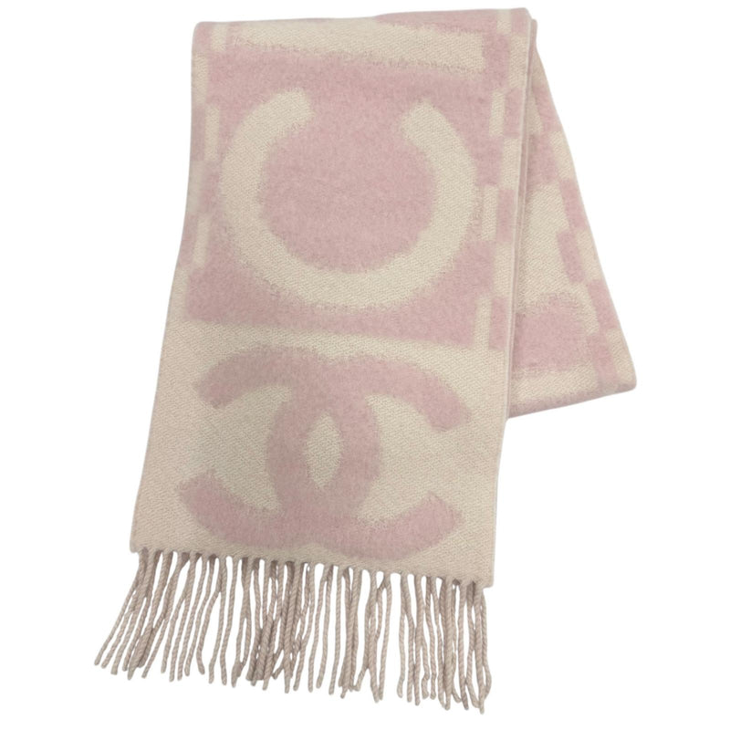 CHANEL Pink Women COCO Mark Logo Design Fringe 01