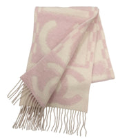 CHANEL Pink Women COCO Mark Logo Design Fringe 03