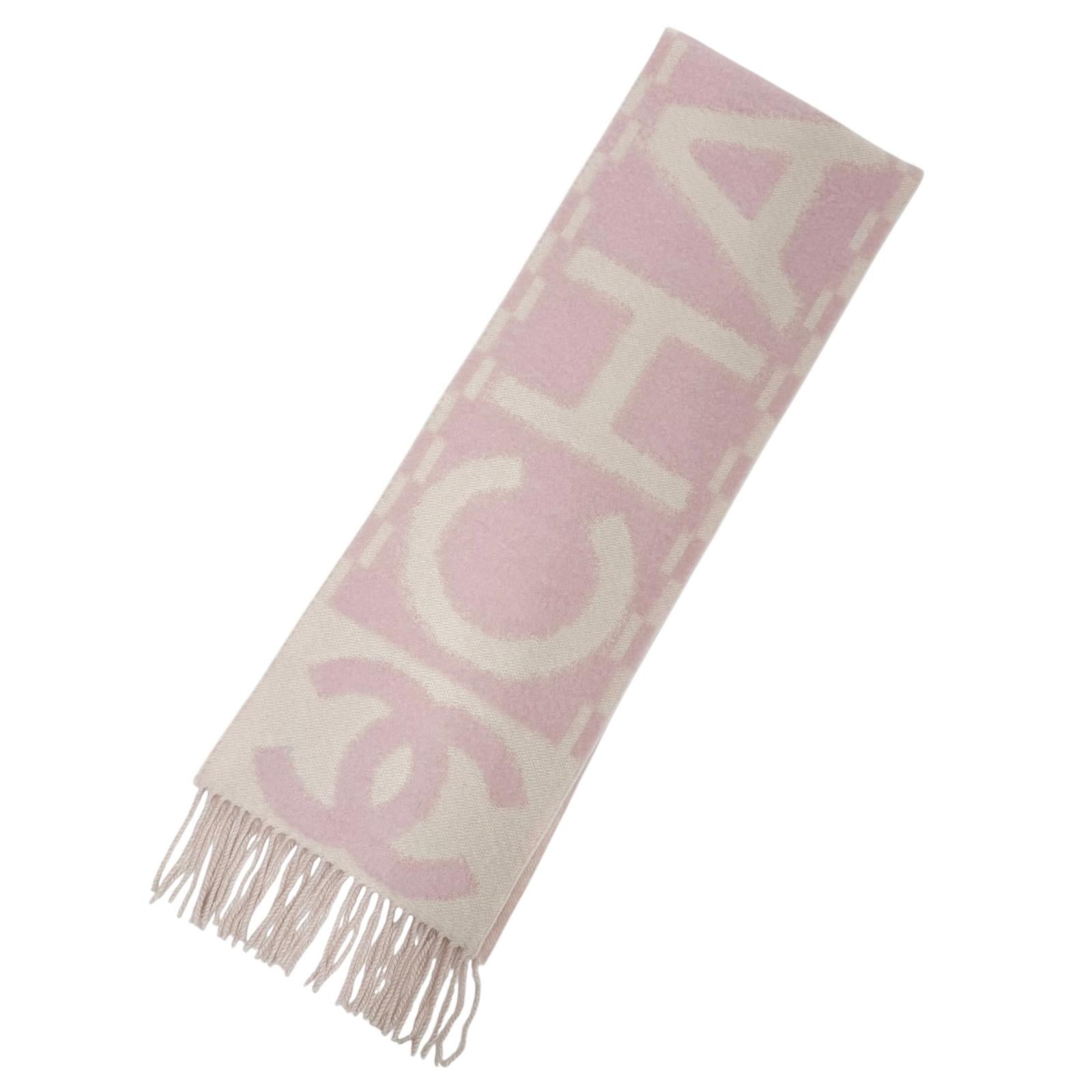 CHANEL Pink Women COCO Mark Logo Design Fringe 04