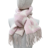 CHANEL Pink Women COCO Mark Logo Design Fringe 06