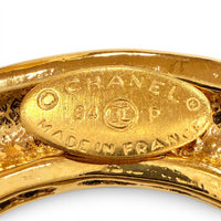 CHANEL Gold Brooch Women 5-Link COCO Mark Circle Swing 06