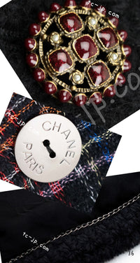 CHANEL 13PF Black Tartan Check Tweed Jacket 36 シャネル ブラック タータンチェック ツイード ジャケット 即発