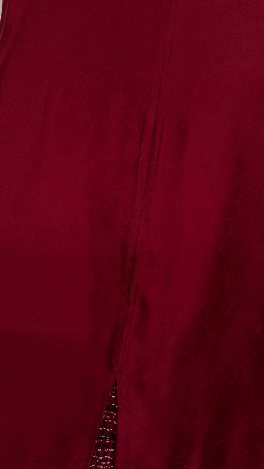 CHANEL 01A Vintage Red Pink Wool Tweed Dress 38 40 シャネル ヴィンテージ レッド ピンク ウール ツイード ワンピース 即発