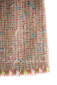 CHANEL 04A Beige Multi Color Lesage Skirt 38 シャネル ベージュ マルチカラー ルサージュ スカート 即発