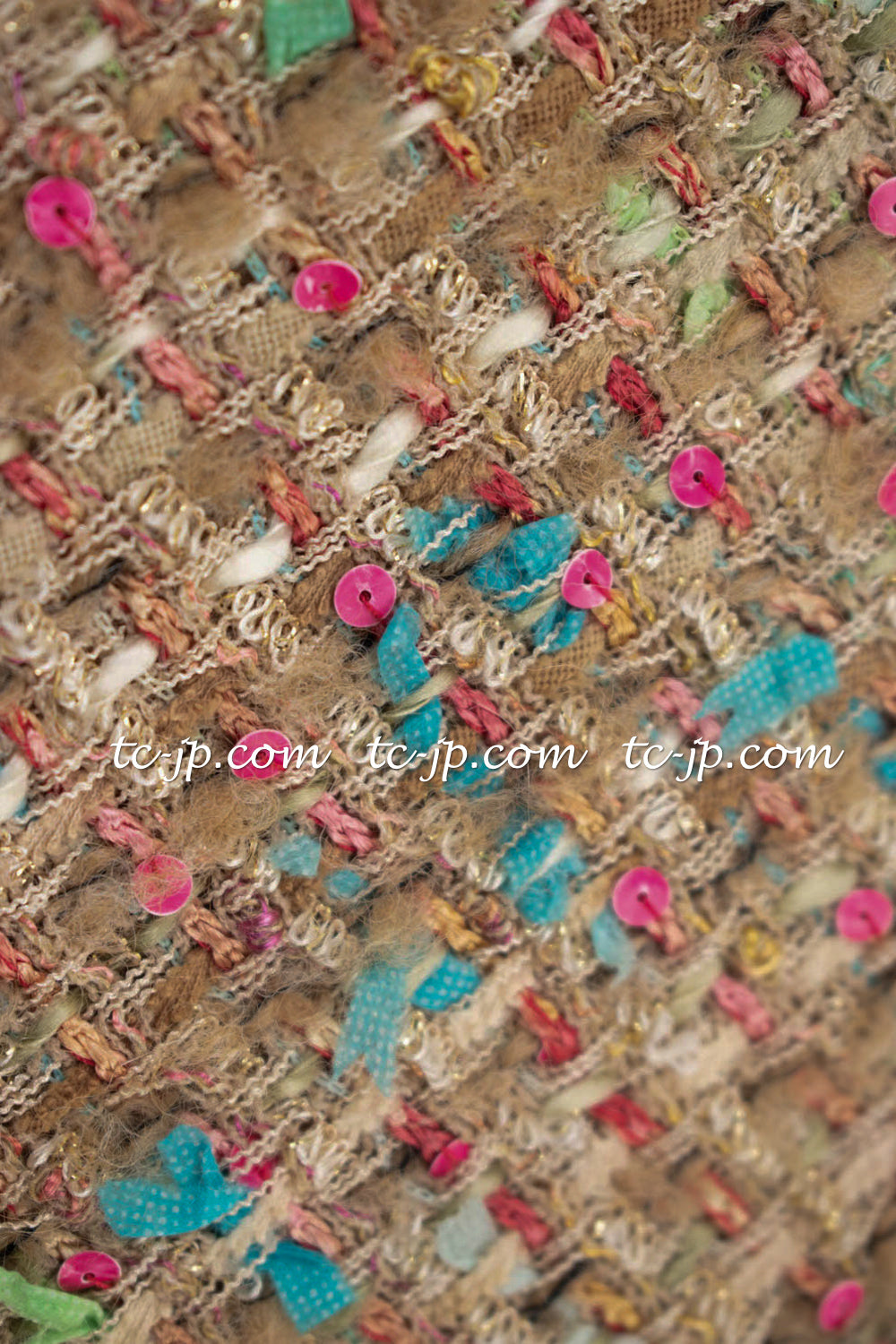 CHANEL 04A Beige Multi Color Lesage Skirt 38 シャネル ベージュ マルチカラー ルサージュ スカート 即発