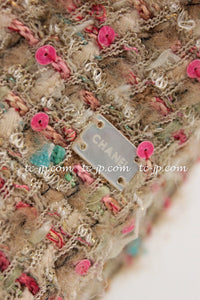 CHANEL 04A Beige Multi Color Lesage Skirt 38 シャネル ベージュ マルチカラー ルサージュ スカート 即発