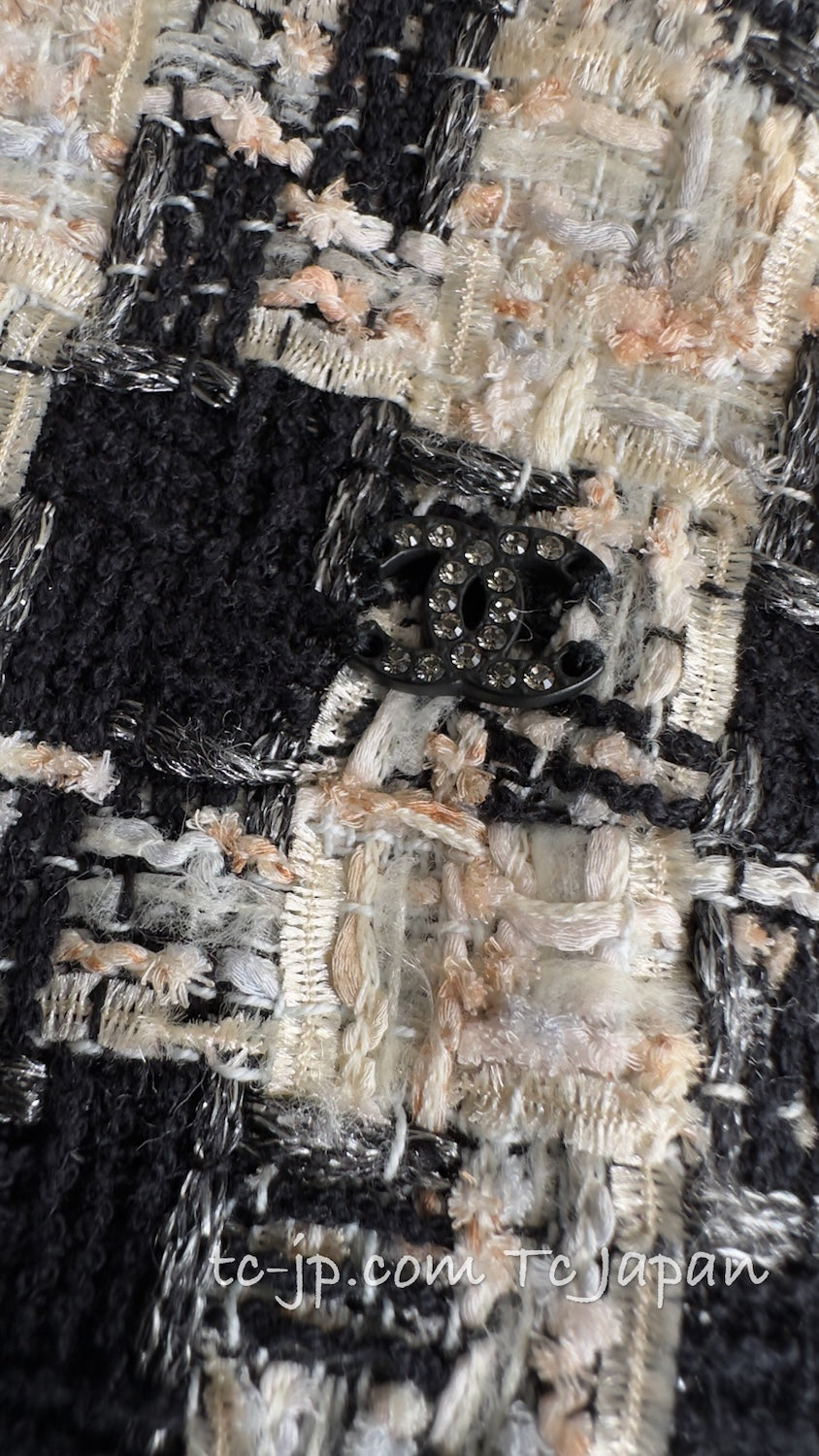 CHANEL 04PF Ivory Beige Bow Ribbon Jacket Skirt Suit 38 シャネル アイボリー ベージュ リボン ツイード ジャケット スカート スーツ 即発 - TC JAPAN