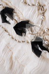 CHANEL 06A Creme Ivory Ribbon Silk Cardigan Jacket Top 34 36 38 シャネル クリーム アイボリー リボン シルク ブラウス カーディガン ジャケット 即発
