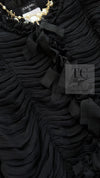 CHANEL 06A Black Ribbon Silk Penelope Cruz Cardigan Jacket Tops 38 40 44 シャネル ブラック リボン シルク ブラウス カーディガン ジャケット 即発