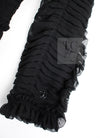 CHANEL 06A Black Ribbon Silk Penelope Cruz Cardigan Jacket Tops 38 40 44 シャネル ブラック リボン シルク ブラウス カーディガン ジャケット 即発