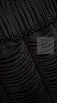 CHANEL 06A Black Ribbon Silk Penelope Cruz Cardigan Jacket Tops 38 40 44 シャネル ブラック リボン シルク ブラウス カーディガン ジャケット 即発