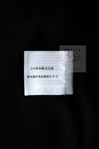CHANEL 06A Black Ribbon Silk Penelope Cruz Cardigan Jacket Tops 38 40 44 シャネル ブラック リボン シルク ブラウス カーディガン ジャケット 即発