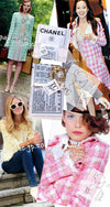 CHANEL 04C Pink White Fringe Tweed Jacket 40 シャネル ピンク ホワイト フリンジ ツイード ジャケット 即発