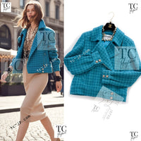 CHANEL 19A Blue Riders Wool Tweed Jacket 36 38 40 シャネル ブルー ライダース ウール ツイード ジャケット 即発 - TC JAPAN