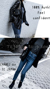 CHANEL 05A Black Rabbit Lapan Leather Jacket Coat 36 38 40 42 シャネル ブラック レザー ラビットファー ラパン ジャケット コート 即発