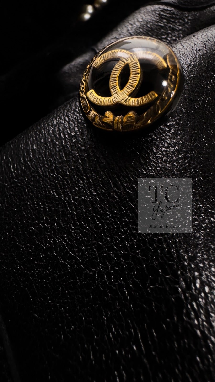 CHANEL 05A Black Rabbit Lapan Leather Jacket Coat 36 38 40 42 シャネル ブラック レザー ラビットファー ラパン ジャケット コート 即発