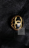 CHANEL 05A Black Rabbit Lapan Leather Jacket Coat 36 38 40 42 シャネル ブラック レザー ラビットファー ラパン ジャケット コート 即発
