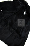 CHANEL 05A Black Rabbit Lapan Leather Jacket Coat 36 38 40 42 シャネル ブラック レザー ラビットファー ラパン ジャケット コート 即発