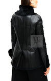 CHANEL 05A Black Rabbit Lapan Leather Jacket Coat 36 38 40 42 シャネル ブラック レザー ラビットファー ラパン ジャケット コート 即発