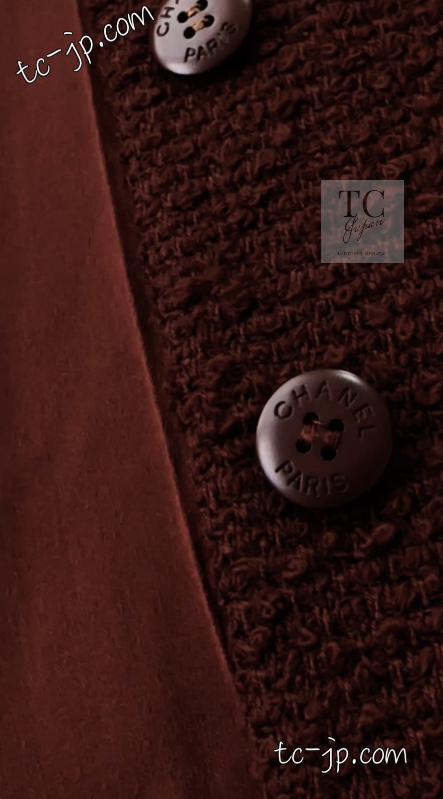 CHANEL 97A Vintage Choco Brown Wool Tweed Jacket 36 38 シャネル ヴィンテージ チョコ ブラウン ウール ツイード ジャケット 即発