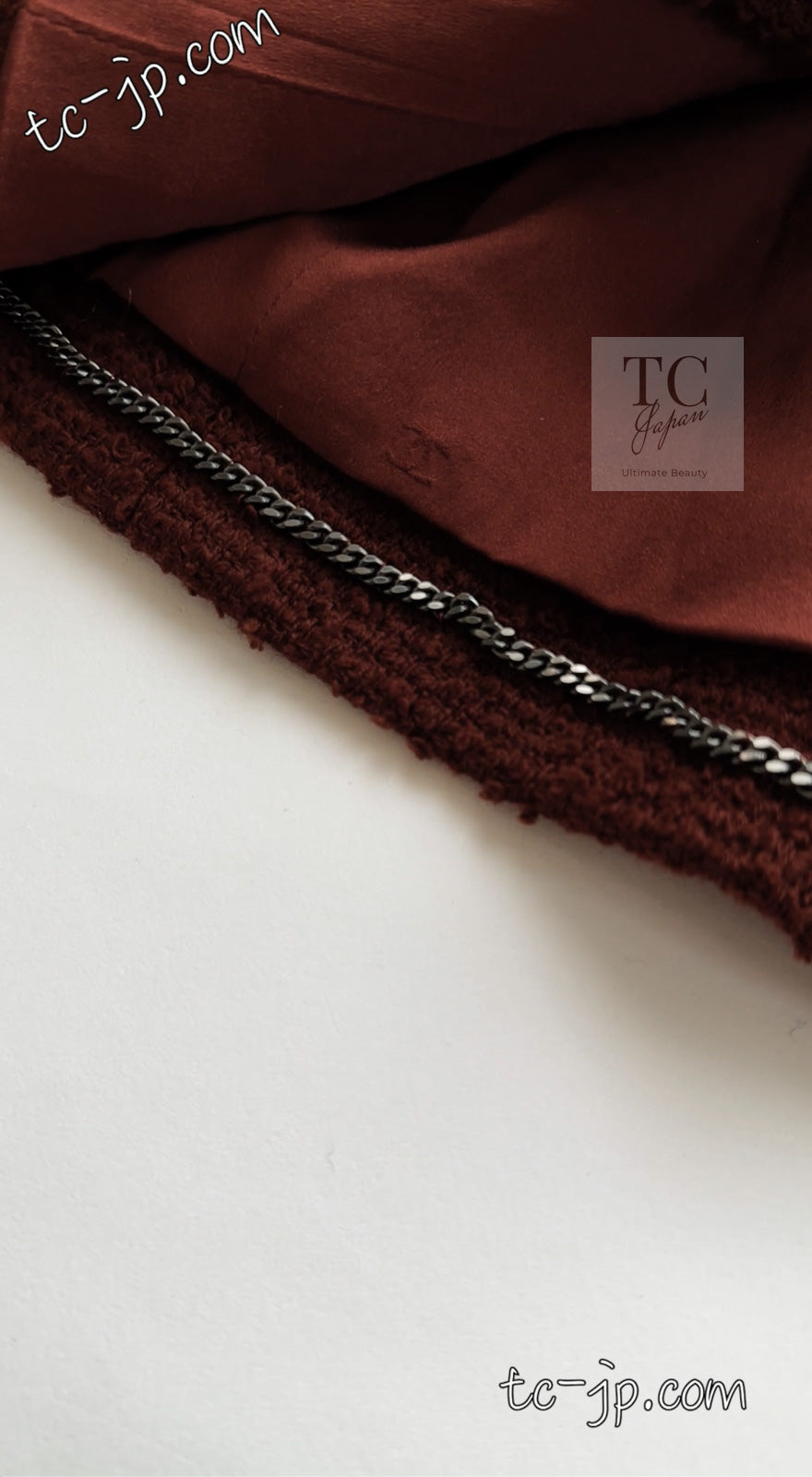 CHANEL 97A Vintage Choco Brown Wool Tweed Jacket 36 38 シャネル ヴィンテージ チョコ ブラウン ウール ツイード ジャケット 即発